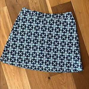 Navy blue White Mini Skort under shorts golf tennis pocket athletic wear leisure